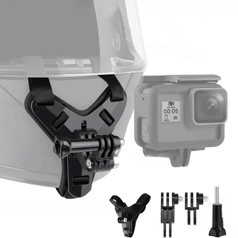 Drone Camera Action - Pengikat Dagu Helm Motor, Braket Kamera