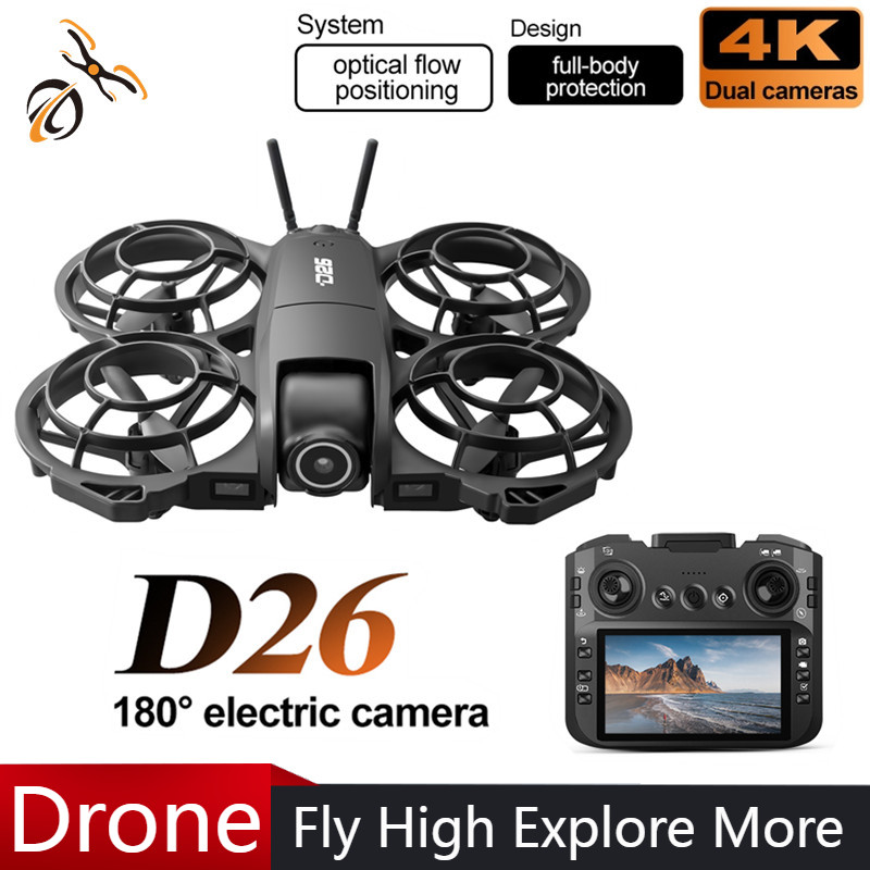 Drone Camera With Gimbal - Drone D26 4K Aerial HD 180
