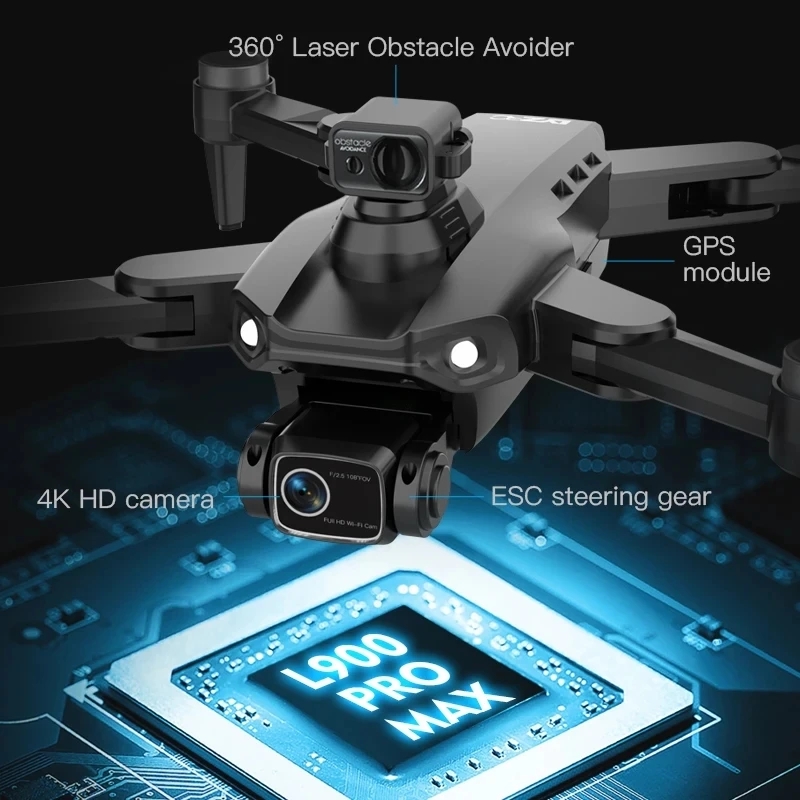 L900 Pro MAX Drone GPS, mainan - Drone Camera Wide Angle ulasan dan harga