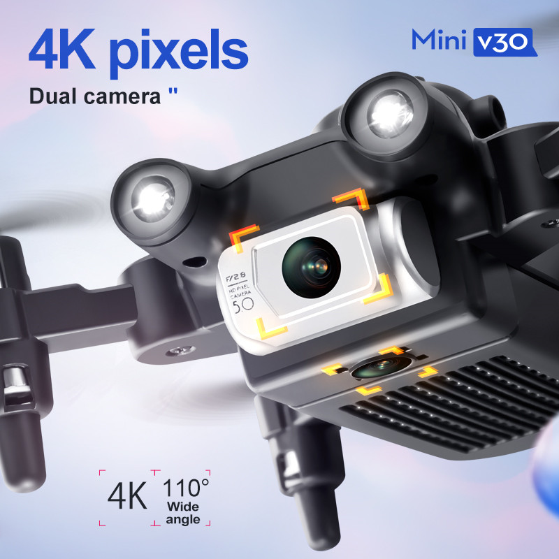 Drone FPV Mini V30 WiFi, Quadc - Drone Camera Hd ulasan dan harga