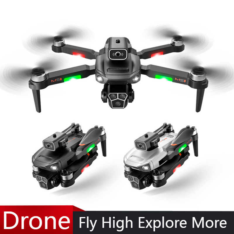 Drone M1S 4K Tiga Kamera Motor - Drone Camera Wide Angle ulasan dan harga