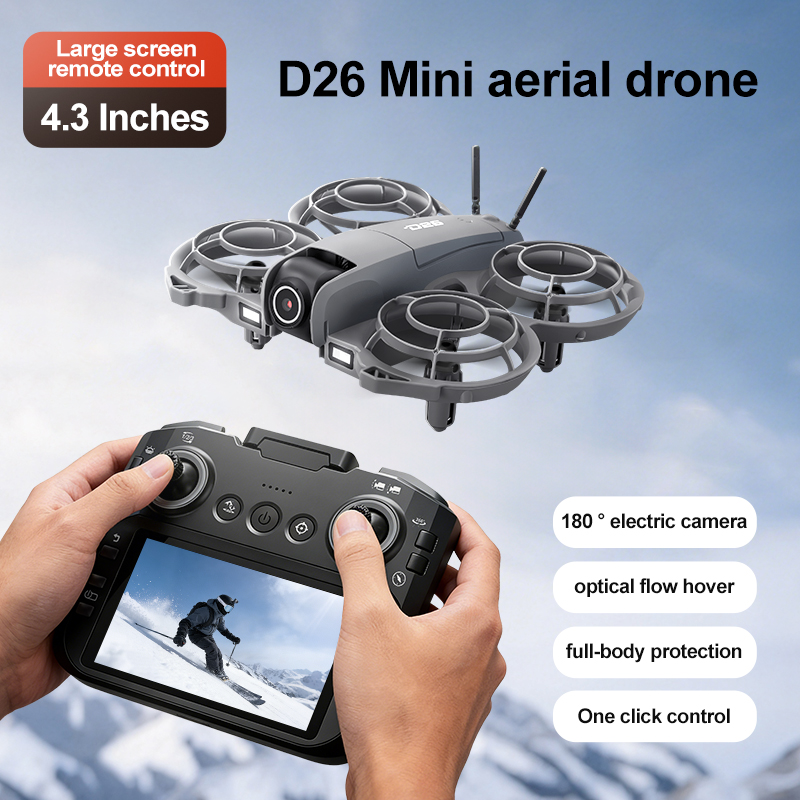 Drone D26 4K Aerial HD 180 °   - Drone Camera With Gimbal ulasan dan harga