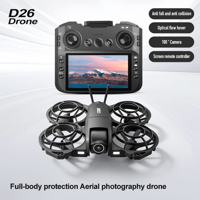 Drone D26 4K Aerial HD 180 °   - Drone Camera With Gimbal ulasan dan harga