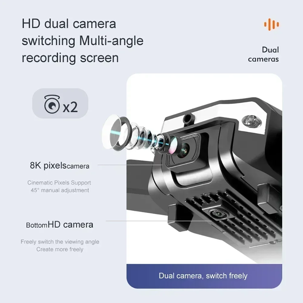 Drone G6 Pro 8K Dual-Kamera, 5 - Drone Camera Mount ulasan dan harga